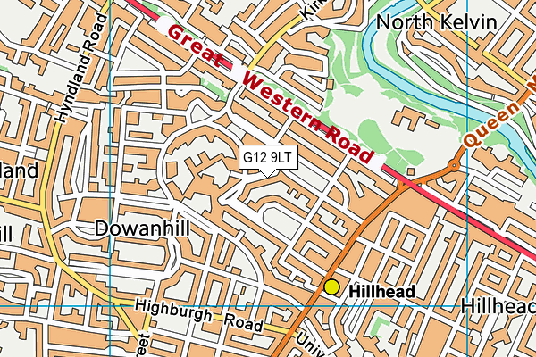 G12 9LT map - OS VectorMap District (Ordnance Survey) G12 9LT map - OS VectorMap District (Ordnance Survey)