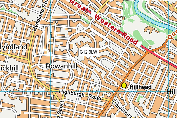 G12 9LW map - OS VectorMap District (Ordnance Survey) G12 9LW map - OS VectorMap District (Ordnance Survey)