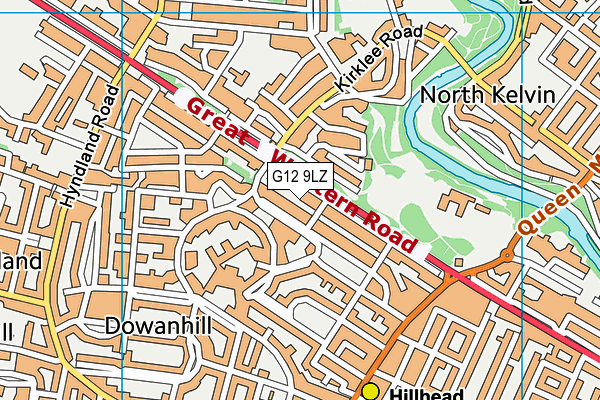 G12 9LZ map - OS VectorMap District (Ordnance Survey) G12 9LZ map - OS VectorMap District (Ordnance Survey)