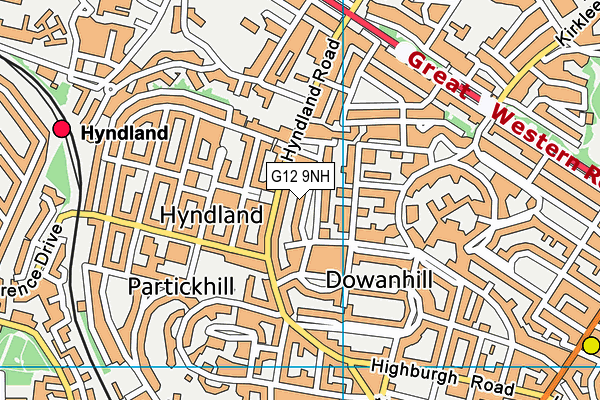 G12 9NH map - OS VectorMap District (Ordnance Survey) G12 9NH map - OS VectorMap District (Ordnance Survey)