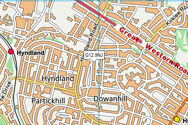 G12 9NJ map - OS VectorMap District (Ordnance Survey) G12 9NJ map - OS VectorMap District (Ordnance Survey)