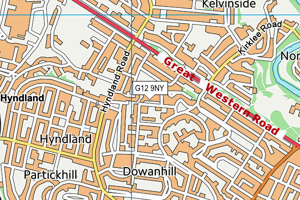 G12 9NY map - OS VectorMap District (Ordnance Survey) G12 9NY map - OS VectorMap District (Ordnance Survey)