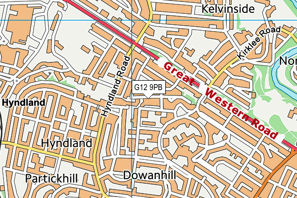 G12 9PB map - OS VectorMap District (Ordnance Survey) G12 9PB map - OS VectorMap District (Ordnance Survey)