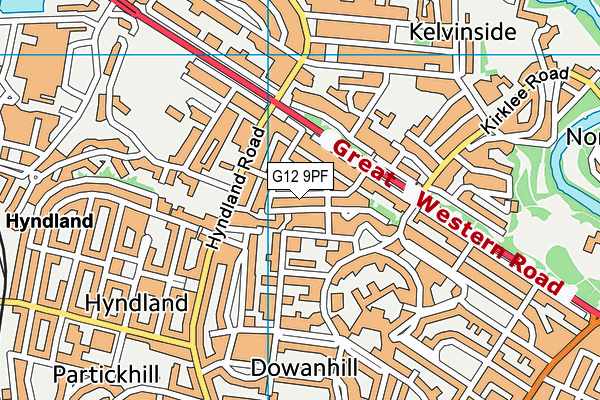 G12 9PF map - OS VectorMap District (Ordnance Survey) G12 9PF map - OS VectorMap District (Ordnance Survey)