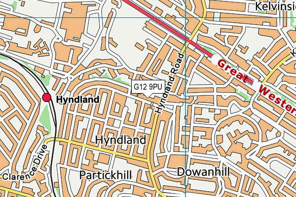 G12 9PU map - OS VectorMap District (Ordnance Survey) G12 9PU map - OS VectorMap District (Ordnance Survey)
