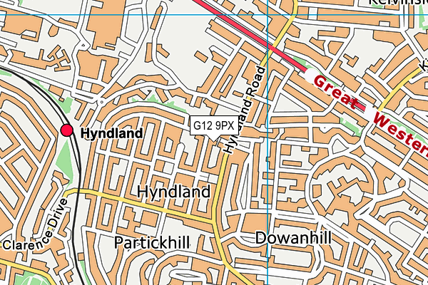 G12 9PX map - OS VectorMap District (Ordnance Survey) G12 9PX map - OS VectorMap District (Ordnance Survey)