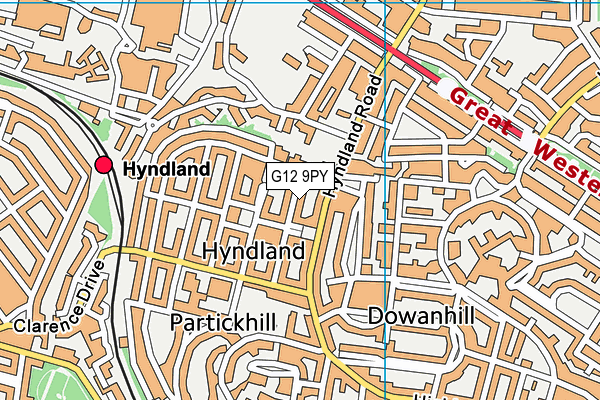 G12 9PY map - OS VectorMap District (Ordnance Survey) G12 9PY map - OS VectorMap District (Ordnance Survey)