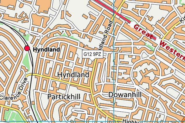G12 9PZ map - OS VectorMap District (Ordnance Survey) G12 9PZ map - OS VectorMap District (Ordnance Survey)