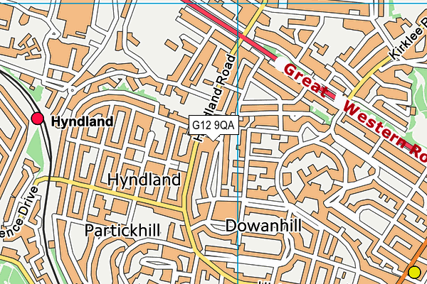 G12 9QA map - OS VectorMap District (Ordnance Survey) G12 9QA map - OS VectorMap District (Ordnance Survey)
