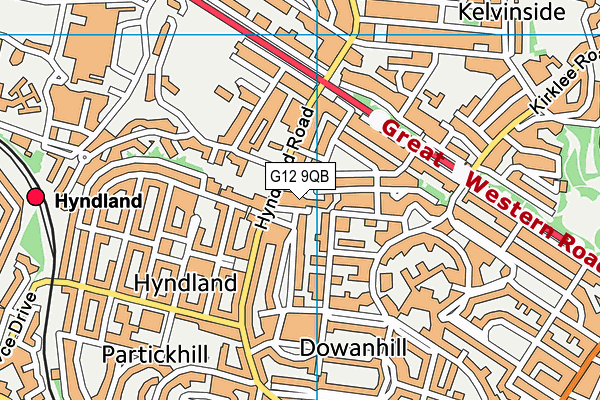G12 9QB map - OS VectorMap District (Ordnance Survey) G12 9QB map - OS VectorMap District (Ordnance Survey)