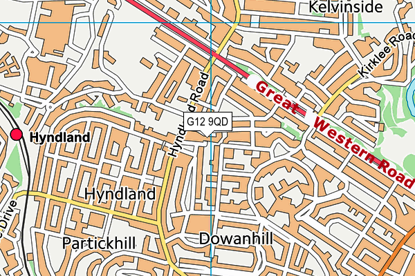 G12 9QD map - OS VectorMap District (Ordnance Survey) G12 9QD map - OS VectorMap District (Ordnance Survey)