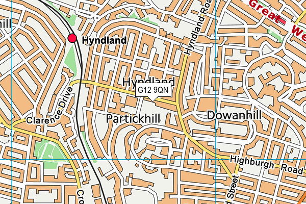 G12 9QN map - OS VectorMap District (Ordnance Survey) G12 9QN map - OS VectorMap District (Ordnance Survey)