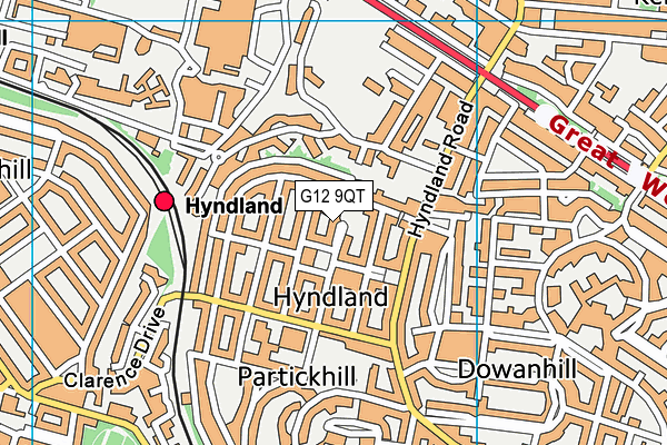 G12 9QT map - OS VectorMap District (Ordnance Survey) G12 9QT map - OS VectorMap District (Ordnance Survey)