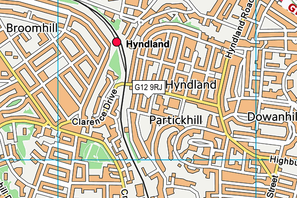 G12 9RJ map - OS VectorMap District (Ordnance Survey) G12 9RJ map - OS VectorMap District (Ordnance Survey)