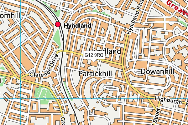 G12 9RQ map - OS VectorMap District (Ordnance Survey) G12 9RQ map - OS VectorMap District (Ordnance Survey)