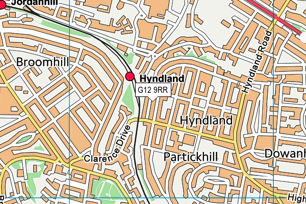 G12 9RR map - OS VectorMap District (Ordnance Survey) G12 9RR map - OS VectorMap District (Ordnance Survey)