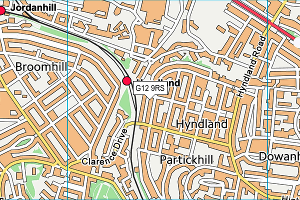 G12 9RS map - OS VectorMap District (Ordnance Survey) G12 9RS map - OS VectorMap District (Ordnance Survey)