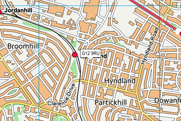 G12 9RU map - OS VectorMap District (Ordnance Survey) G12 9RU map - OS VectorMap District (Ordnance Survey)