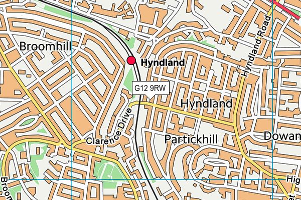 G12 9RW map - OS VectorMap District (Ordnance Survey) G12 9RW map - OS VectorMap District (Ordnance Survey)