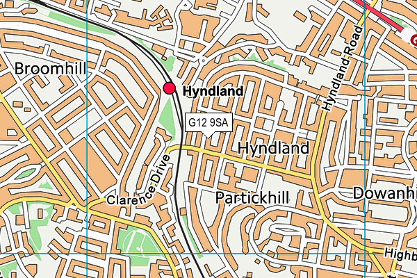 G12 9SA map - OS VectorMap District (Ordnance Survey) G12 9SA map - OS VectorMap District (Ordnance Survey)