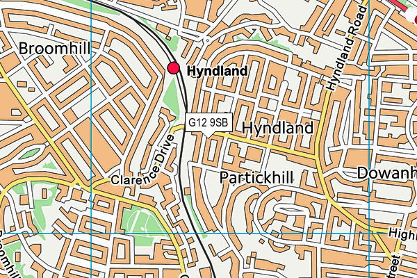 G12 9SB map - OS VectorMap District (Ordnance Survey) G12 9SB map - OS VectorMap District (Ordnance Survey)