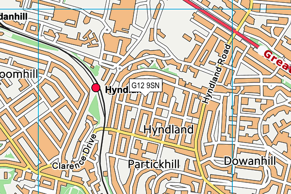 G12 9SN map - OS VectorMap District (Ordnance Survey) G12 9SN map - OS VectorMap District (Ordnance Survey)