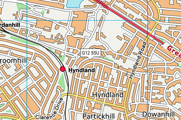 G12 9SU map - OS VectorMap District (Ordnance Survey) G12 9SU map - OS VectorMap District (Ordnance Survey)