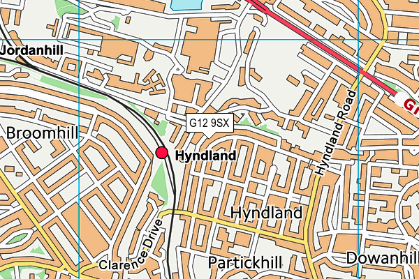 G12 9SX map - OS VectorMap District (Ordnance Survey) G12 9SX map - OS VectorMap District (Ordnance Survey)