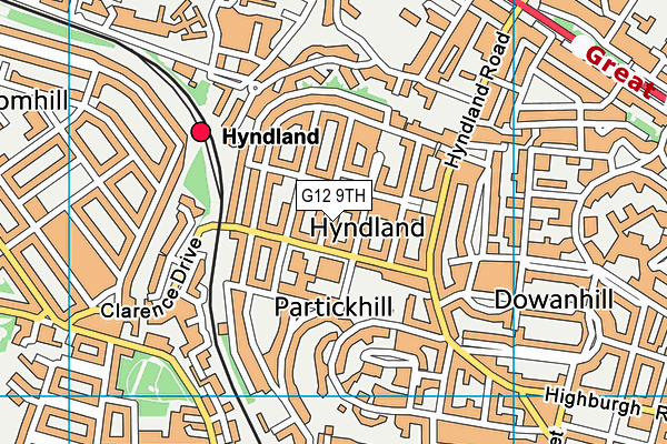 G12 9TH map - OS VectorMap District (Ordnance Survey) G12 9TH map - OS VectorMap District (Ordnance Survey)
