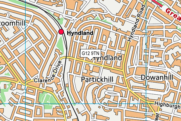 G12 9TN map - OS VectorMap District (Ordnance Survey) G12 9TN map - OS VectorMap District (Ordnance Survey)