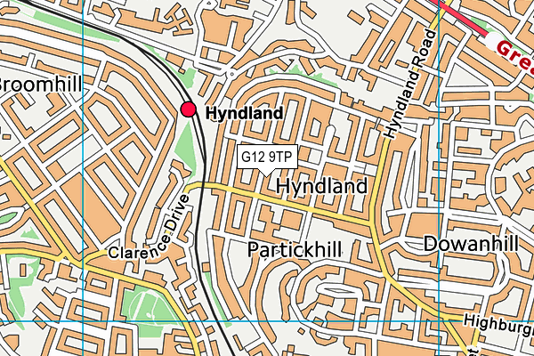 G12 9TP map - OS VectorMap District (Ordnance Survey) G12 9TP map - OS VectorMap District (Ordnance Survey)