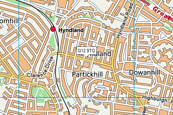 G12 9TQ map - OS VectorMap District (Ordnance Survey) G12 9TQ map - OS VectorMap District (Ordnance Survey)
