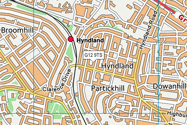 G12 9TS map - OS VectorMap District (Ordnance Survey) G12 9TS map - OS VectorMap District (Ordnance Survey)