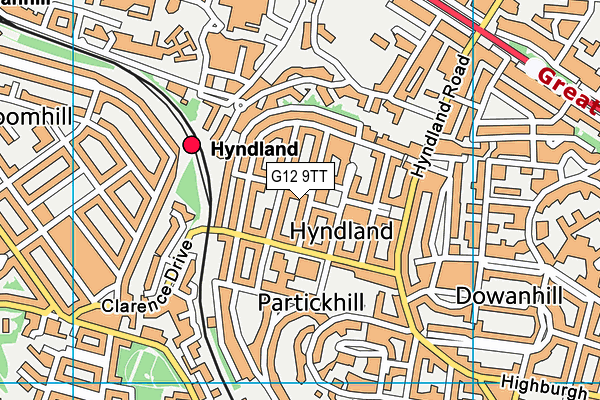 G12 9TT map - OS VectorMap District (Ordnance Survey) G12 9TT map - OS VectorMap District (Ordnance Survey)