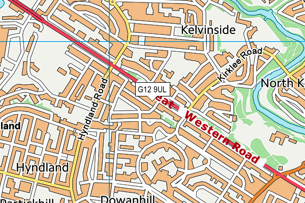 G12 9UL map - OS VectorMap District (Ordnance Survey) G12 9UL map - OS VectorMap District (Ordnance Survey)