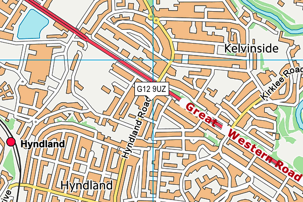 G12 9UZ map - OS VectorMap District (Ordnance Survey) G12 9UZ map - OS VectorMap District (Ordnance Survey)