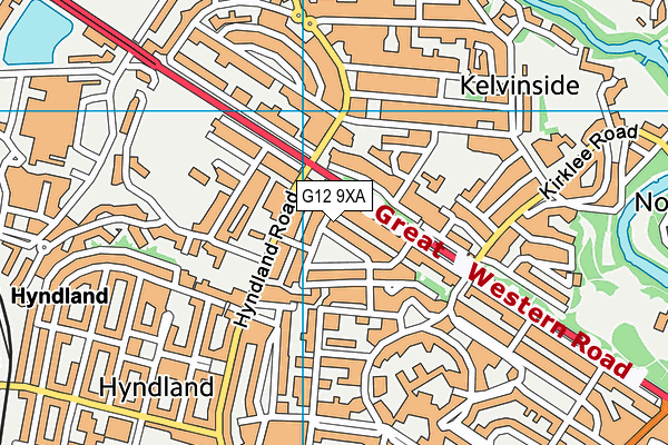 G12 9XA map - OS VectorMap District (Ordnance Survey) G12 9XA map - OS VectorMap District (Ordnance Survey)