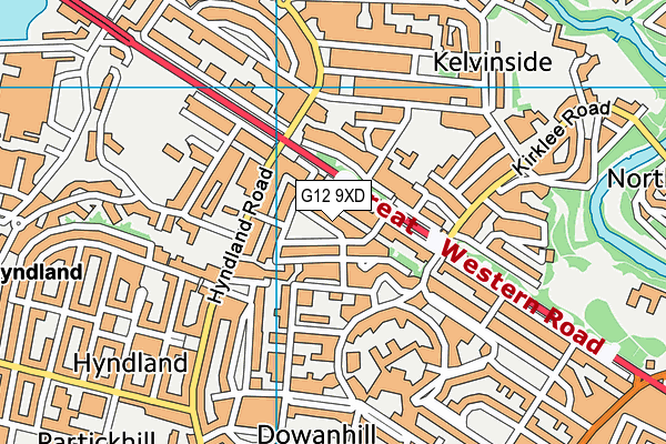 G12 9XD map - OS VectorMap District (Ordnance Survey) G12 9XD map - OS VectorMap District (Ordnance Survey)