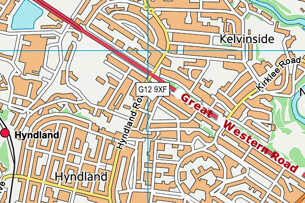 G12 9XF map - OS VectorMap District (Ordnance Survey) G12 9XF map - OS VectorMap District (Ordnance Survey)