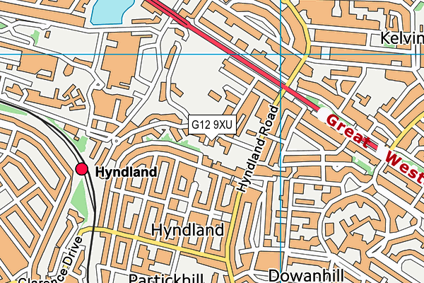 G12 9XU map - OS VectorMap District (Ordnance Survey) G12 9XU map - OS VectorMap District (Ordnance Survey)