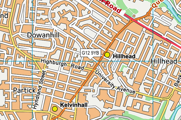G12 9YB map - OS VectorMap District (Ordnance Survey) G12 9YB map - OS VectorMap District (Ordnance Survey)