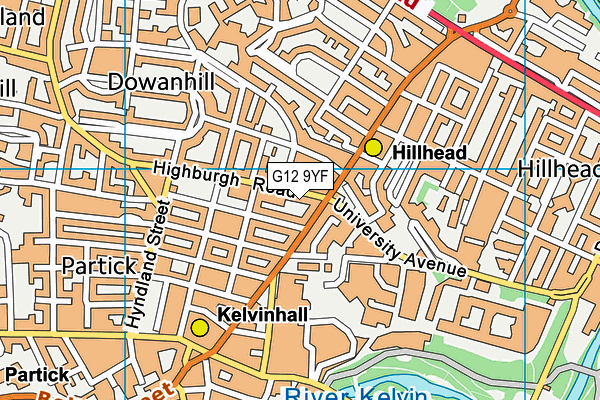 G12 9YF map - OS VectorMap District (Ordnance Survey) G12 9YF map - OS VectorMap District (Ordnance Survey)