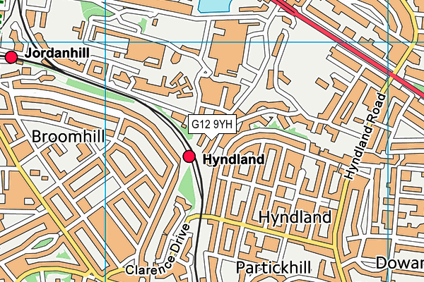G12 9YH map - OS VectorMap District (Ordnance Survey) G12 9YH map - OS VectorMap District (Ordnance Survey)