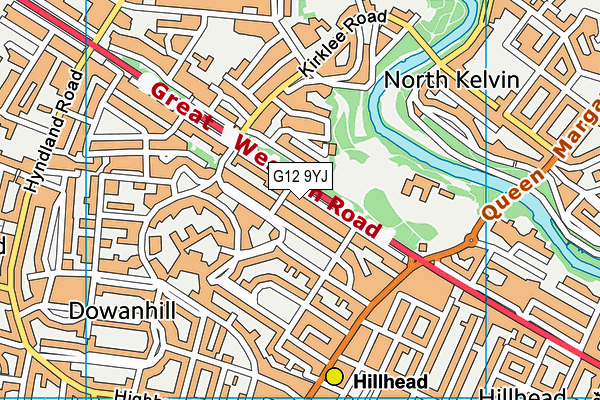 G12 9YJ map - OS VectorMap District (Ordnance Survey) G12 9YJ map - OS VectorMap District (Ordnance Survey)