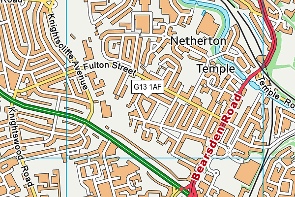 G13 1AF map - OS VectorMap District (Ordnance Survey) G13 1AF map - OS VectorMap District (Ordnance Survey)