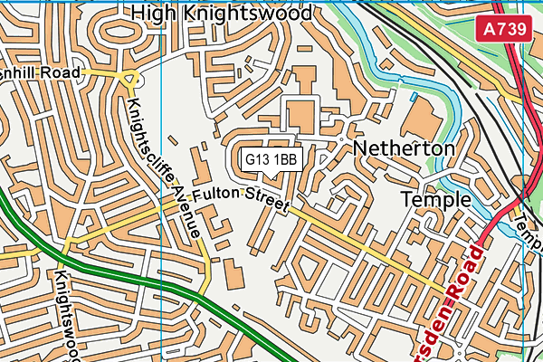 G13 1BB map - OS VectorMap District (Ordnance Survey) G13 1BB map - OS VectorMap District (Ordnance Survey)