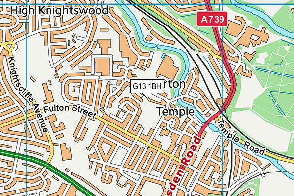 G13 1BH map - OS VectorMap District (Ordnance Survey) G13 1BH map - OS VectorMap District (Ordnance Survey)