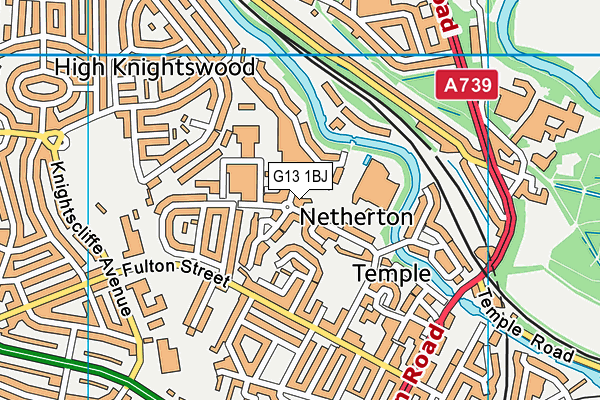 G13 1BJ map - OS VectorMap District (Ordnance Survey) G13 1BJ map - OS VectorMap District (Ordnance Survey)