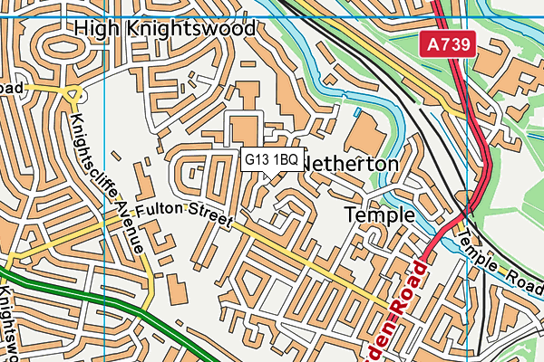 G13 1BQ map - OS VectorMap District (Ordnance Survey) G13 1BQ map - OS VectorMap District (Ordnance Survey)