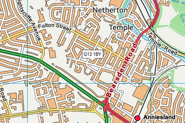 G13 1BY map - OS VectorMap District (Ordnance Survey) G13 1BY map - OS VectorMap District (Ordnance Survey)